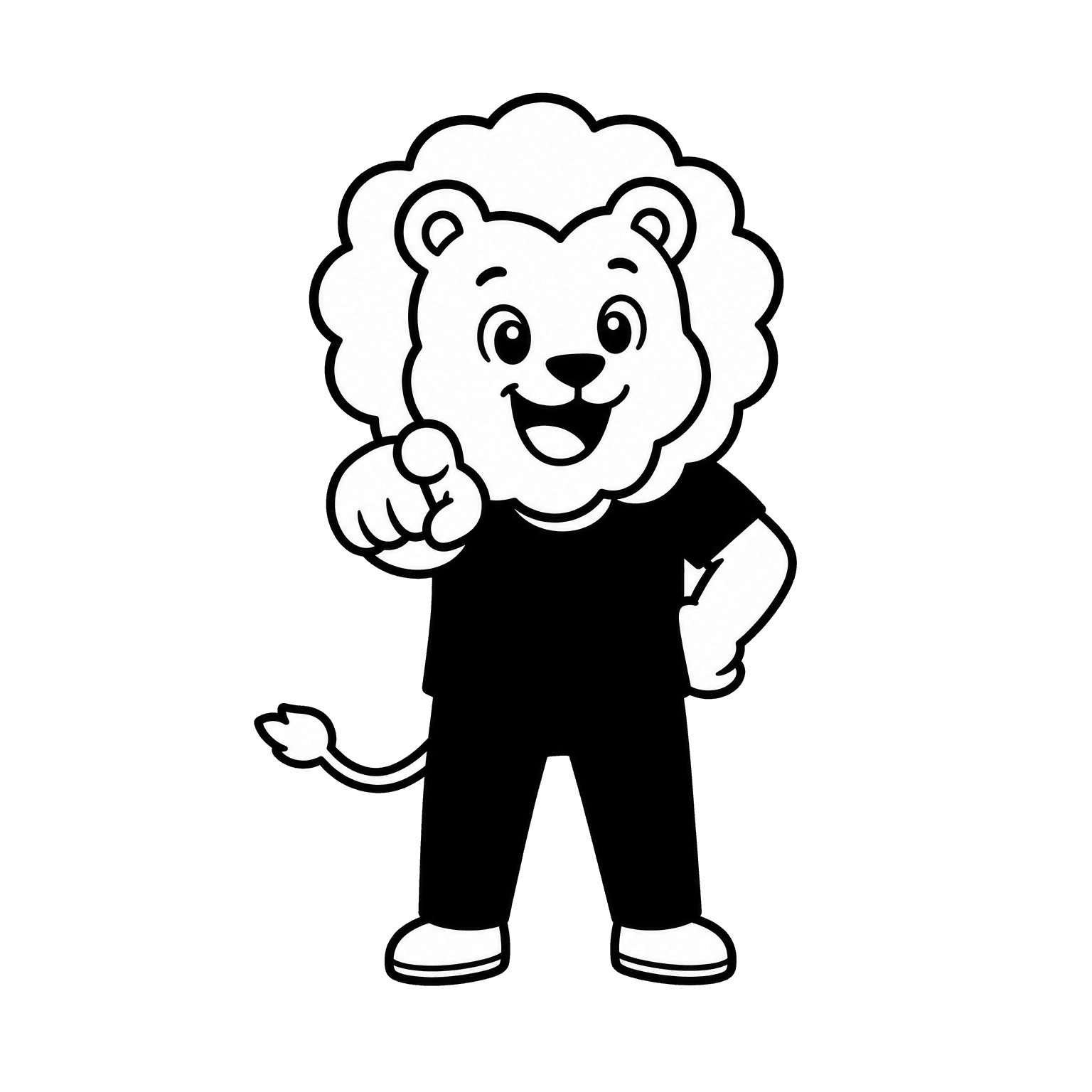 Mascotte lion qui invite à demander un audit
